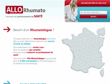Tablet Screenshot of allo-rhumato.org